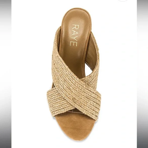 Raye Nix Heel In Natural Sandals Size 6.5 - Picture 5 of 13